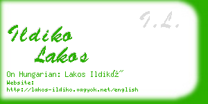 ildiko lakos business card